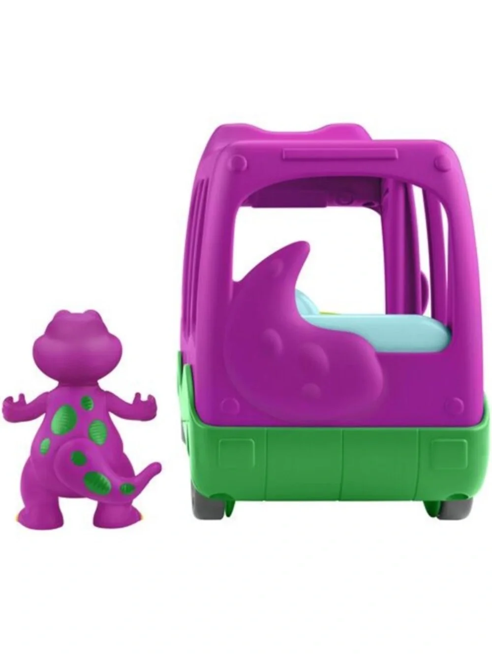 Fisher-Price Barney's World Adventure Bus Push-Along Toy & Barney Figure